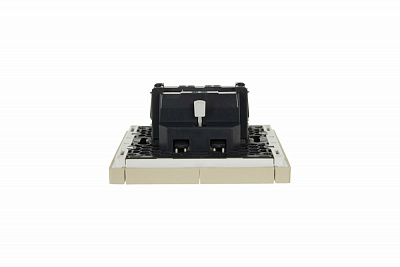 Выключатель 2-клавишный IEK FORTEPIANO 10А FP405 ваниль FP-V20-0-10-1-K10