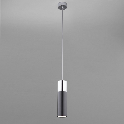 Подвесной светильник Eurosvet 50135/1 LED хром/черный 00000084443
