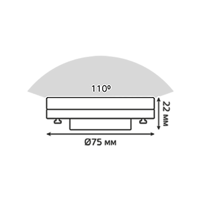 Лампа Gauss Basic GX53 9W 770lm 4000K диммируемая LED 1/10/100
