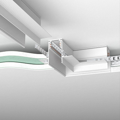 ,Коннектор угловой для встраиваемого шинопровода под ГКЛ 12,,5мм  Elektrostandard Slim Magnetic 85212/00 a067501,