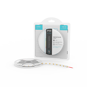 Лента Gauss Basic LED 2835/60 12V 4,8W/m 312lm/m 4000K 8mm IP20 5м 1/100 BT006