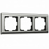 Рамка на 3 поста Werkel Metallic W0031602 никель a051001