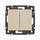 Переключатель на два направления двухклавишный бежевый Legrand Valena Classic 774308