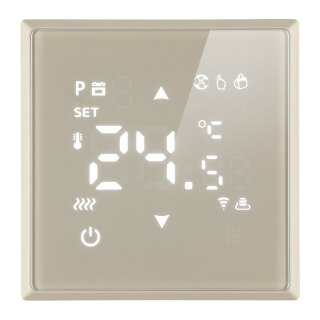 Терморегулятор Wi-Fi (механизм), STEKKER Эмили, 250В, 3500Вт, RSW00-5119-08, кашемир, soft touch