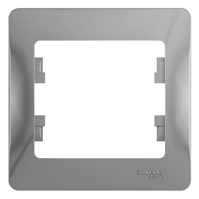 Рамка на 1 пост SE Glossa алюминий GSL000301