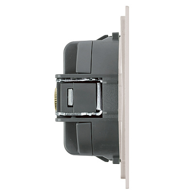 Розетка телевизионная 1-местная STEKKER Мия RST00-3108-08 50479 пудровый жемчуг