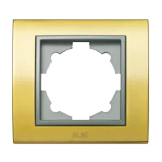 Рамка на 2 поста хром/серый EL-BI Zena Platin 500-073110-226