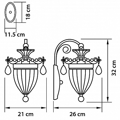 Бра Lightstar Schon 790612