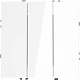 Выключатель встраиваемый трехклавишный VOLTUM S70 10А VLS030101 белый глянцевый