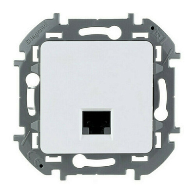 Розетка RJ45 с заземлением белая Legrand Inspiria 673830