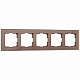 Рамка на 5 постов латте стекло Werkel Favorit W0051142 a058822