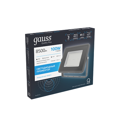 Прожектор Gauss Qplus 100W 8500lm 6500K 175-265V LED 690511100
