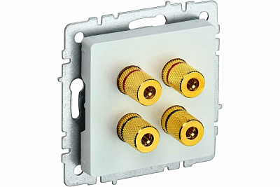 Аудиорозетка IEK Brite РА10-БрЖ жемчуг BR-S40-K36
