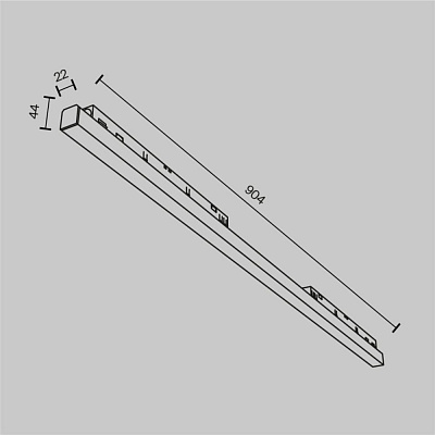 Магнитный трековый светильник Maytoni Basis TR030-4-30W3K-WW-DS-W