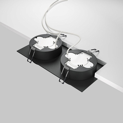 Точечный встраиваемый светильник Maytoni Hoop DL086-02-GX53-SQ-B