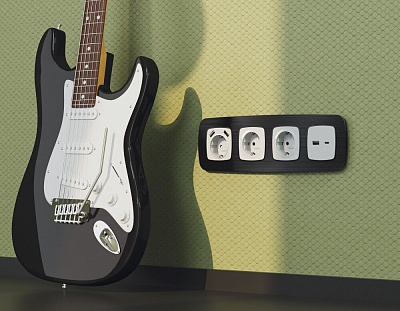 Рамка OMEGA Radian (Черный Металл шлифованный) на 2 поста OF580502