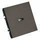 Розетка HDMI 2.0 Type A (механизм), STEKKER Эмили, RST00-5118-09, антрацит, soft touch