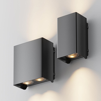 Уличный настенный светильник Maytoni Shell O570WL-L20B3K