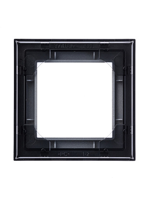 Рамка на 1 пост ABB Levit серебро/дымчатый черный 2CHH015010A6070