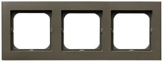 Рамка на 3 поста Ospel Sonata шоколадный металлик R-3R/40