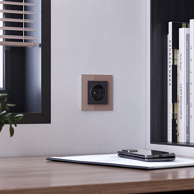 Рамка на 1 пост латте стекло Werkel Favorit W0011142 a058818