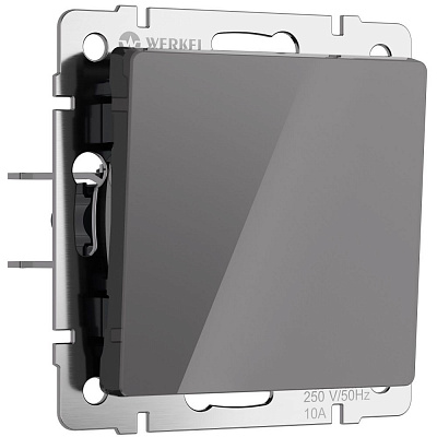 Выключатель одноклавишный Werkel графит акриловый a064074