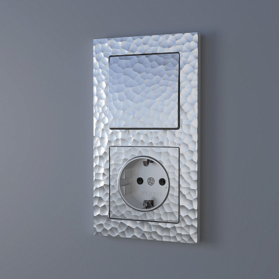 Клавиша для выключателя перекрестного Werkel Hammer серебряные a052081