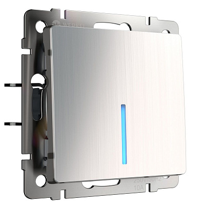 Выключатель одноклавишный с подсветкой Werkel W1110102 никель a051080