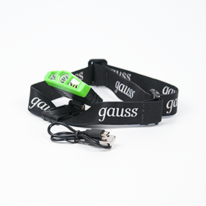 Фонарь налобный Gauss 5W 180lm Li-ion 500mAh LED GF406