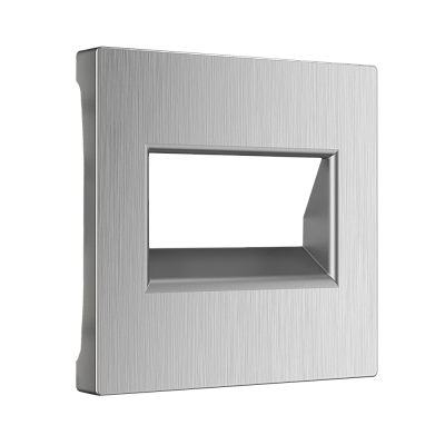 Накладка для двойной розетки RJ-45 Werkel серебряный рифленый a051350