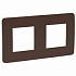 Рамка для розетки на 2 поста шоколад SE Unica Studio NU280416