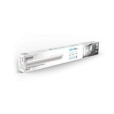 Настенный светодиодный светильник Gauss Venera BR004 12W 860lm 200-240V 520mm LED 1/20 204981