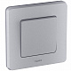 Выключатель одноклавишный алюминий Legrand Inspiria 673602