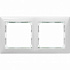 Рамка для розетки на 2 поста белая Legrand Valena Classic 774462