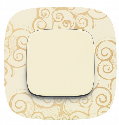 Лицевая панель для выключателей одноклавишных слоновая кость Legrand Valena Alure 755006