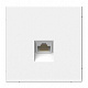 Розетка компьютерная ArtGallery RJ45 кат 5е механизм белая SE GAL000183
