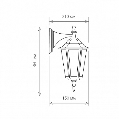 Уличный настенный светильник Elektrostandard Claro GL 1004D a035744