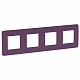 Рамка на 4 поста лиловая SE Unica Studio NU280815