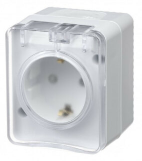 Розетка с заземлением SE AtlasDesign Profi54 белый ATN540145