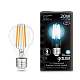 Лампа Gauss Filament А60 20W 1850lm 4100К Е27 LED 102902220 (20 шт)