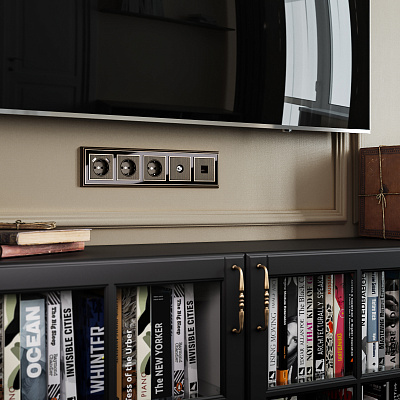 Накладка для USB розетки Werkel W1179512 бронза a051064