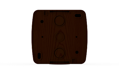 Выключатель одноклавишный с/п EL-BI ALSU вишня 504-010600-201