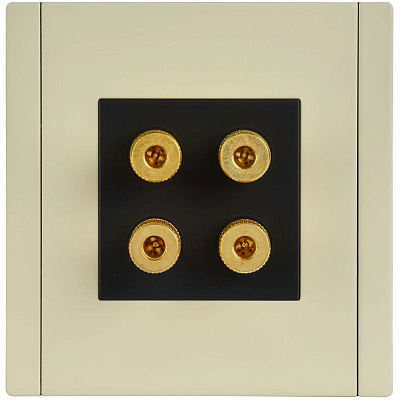 Аудиорозетка 4-местная IEK FORTE&PIANO FP839M FP-S40-M-K41 металл серый сланец