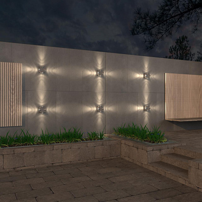 Уличный настенный светодиодный светильник Novotech Calle 358938