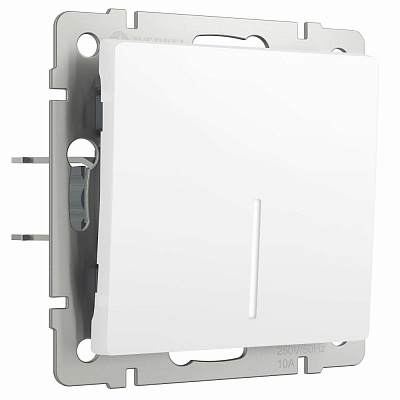 Выключатель одноклавишный с подсветкой Werkel белый матовый a059270