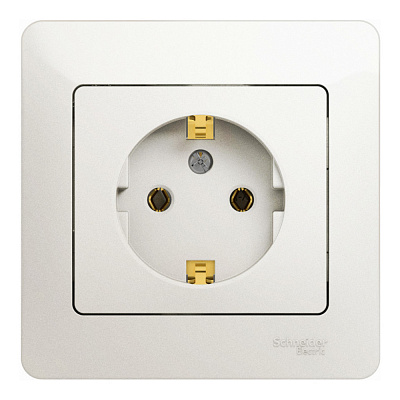 Розетка SE Glossa перламутр GSL000642