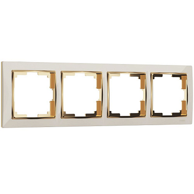 Рамка на 4 поста Werkel Snabb W0041932 слоновая кость a051658