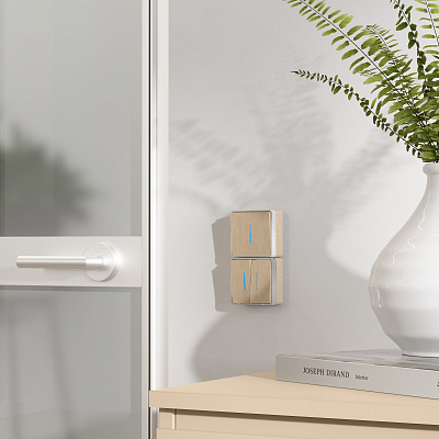 Выключатель одноклавишный с подсветкой Werkel Gallant шампань рифленый a051042