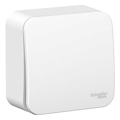 Выключатель одноклавишный SE Blanca с изолированой пластиной белый BLNVA101011