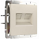 Розетка RJ-45 Werkel айвори матовые a062429
